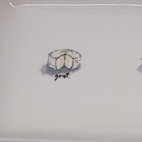 Rae Dunn Artisan Collection Cheese Serving Platter Tray 13.5" X 7" Magenta - Picture 2 of 7